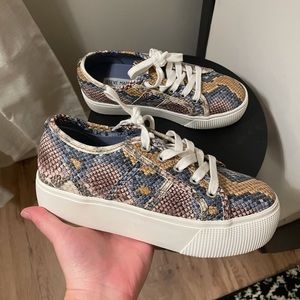 Steve Madden Emmi snakeskin platform sneakers